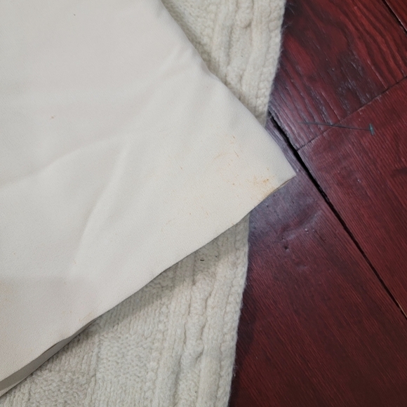 VINTAGE Empire Waist Long Ruffle Sleeve Velvet Top Dress size 2/4 Burgundy Ivory - Picture 15 of 15